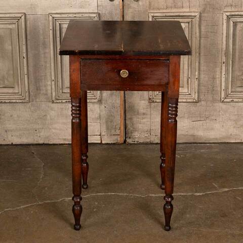 #53183 Antique Wood Side Table Night Stand image 2