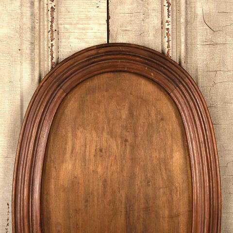 #53184 17x26 Antique Oval Walnut Picture Frame image 3