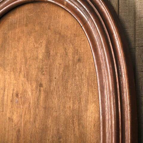 #53184 17x26 Antique Oval Walnut Picture Frame image 5