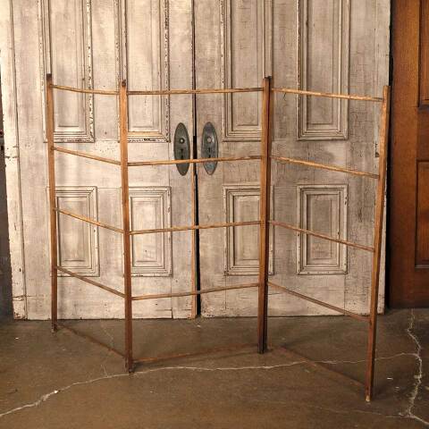 #53187 Antique Wood Trifold Ladder Drying Rack image 4