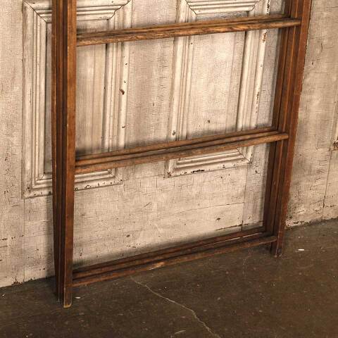 #53187 Antique Wood Trifold Ladder Drying Rack image 7