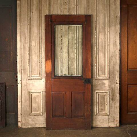 #53190 32x80 Antique Half Lite Wood Entry Door image 5