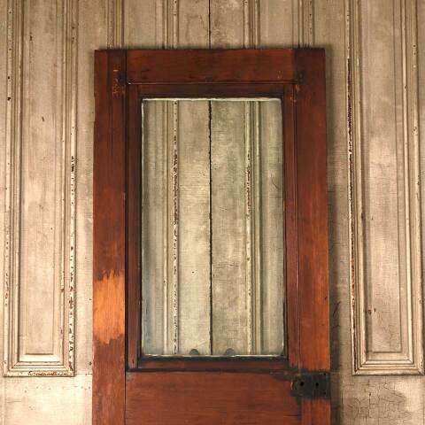 #53190 32x80 Antique Half Lite Wood Entry Door image 6