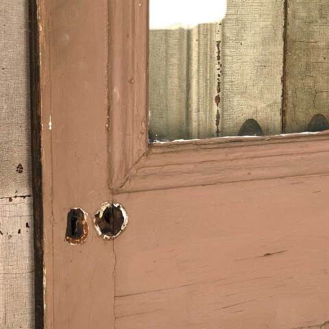 #53190 32x80 Antique Half Lite Wood Entry Door image 4