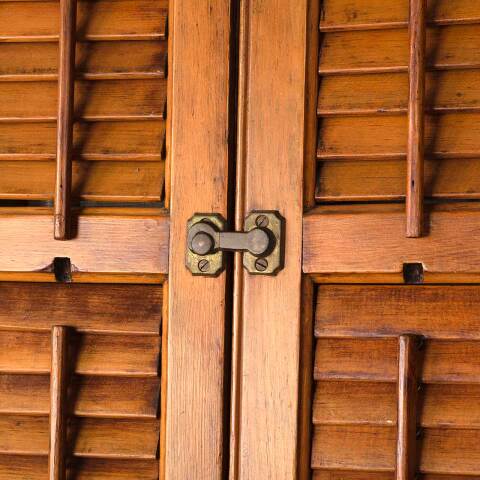 #53194 31x41 Antique Pine Wood Interior Shutters image 2