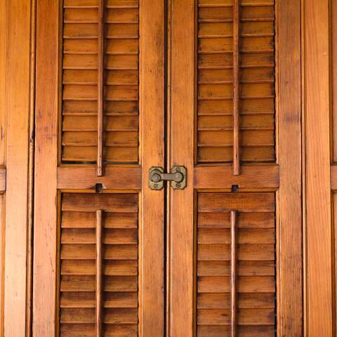 #53194 31x41 Antique Pine Wood Interior Shutters image 5