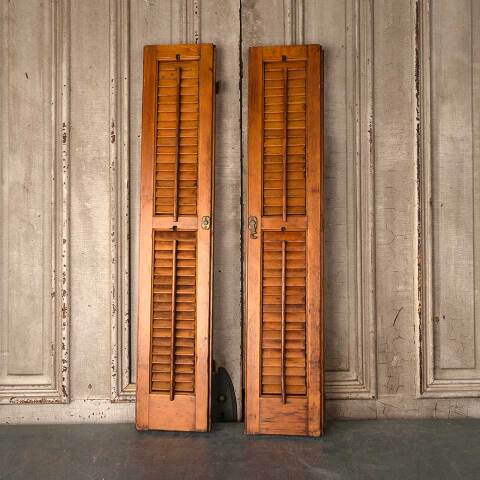 #53194 31x41 Antique Pine Wood Interior Shutters image 6