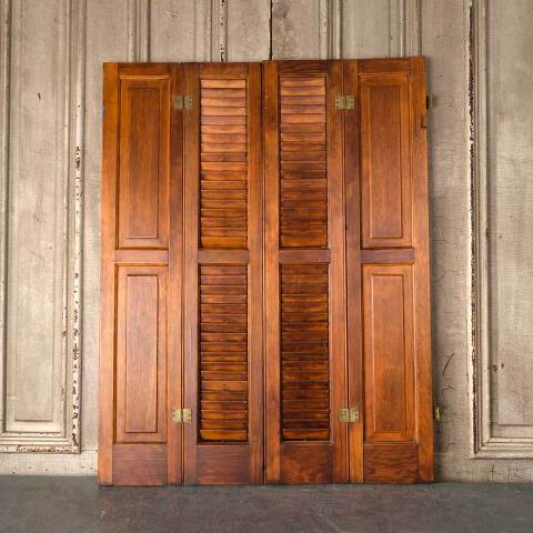 #53194 31x41 Antique Pine Wood Interior Shutters image 7