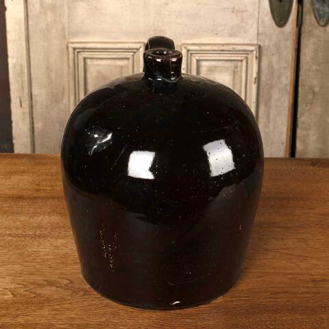 #53206 Antique Stoneware Handled Storage Jug image 4