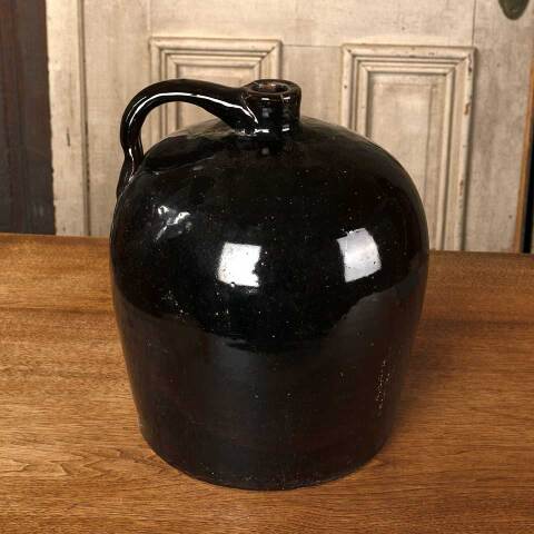 #53206 Antique Stoneware Handled Storage Jug image 6