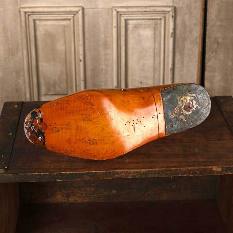 #53208 Vintage Size 6 1/2 Wood Shoe Mold Form image 5