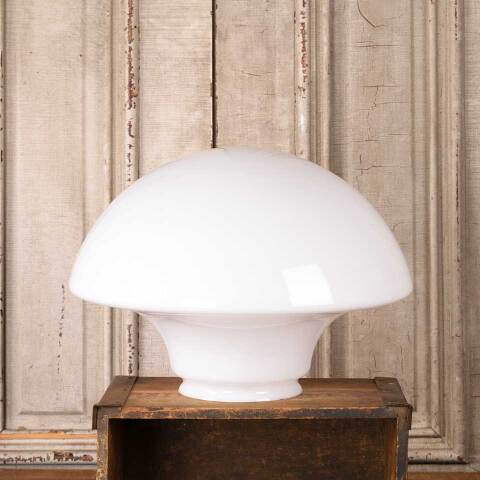 #53215 16" Antique Milk Schoolhouse Pendant Globe image 3