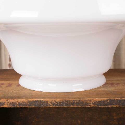 #53215 16" Antique Milk Schoolhouse Pendant Globe image 4