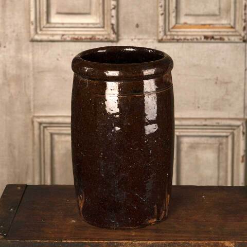 #53225 Antique Stoneware Crock Canning Storage Jar image 6