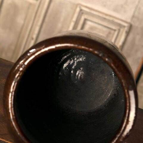 #53225 Antique Stoneware Crock Canning Storage Jar image 5