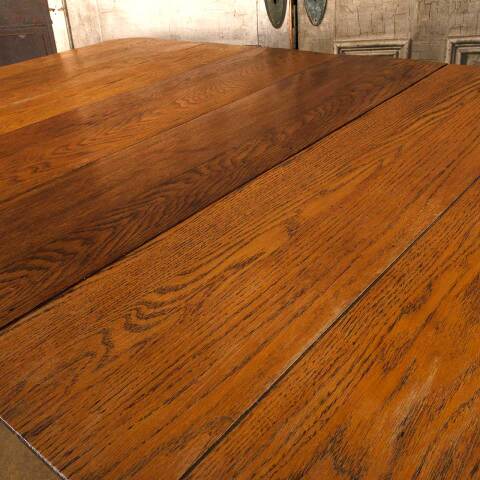 #53229 Antique Oak Dining Table w/ Twist Legs image 7