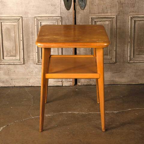 #53235 Vintage Mid Century Modern Wood End Table image 4