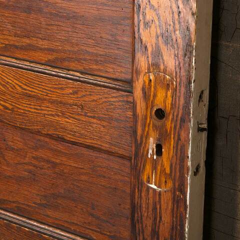 #53236 32x79 Salvaged 6 Panel Interior Wood Door image 4