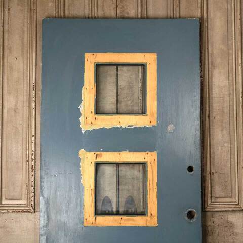 #53238 36x79 Mid Century Modern Wood Entry Door image 6