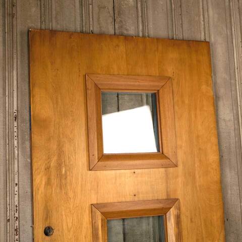 #53238 36x79 Mid Century Modern Wood Entry Door image 2