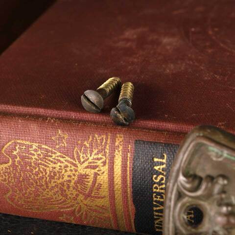 #53241 Antique Ornate Brass Window Sash Lift image 8