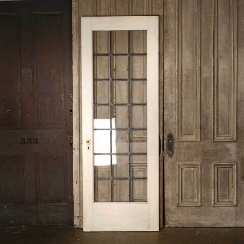 #53270 30x84 Antique Leaded 21 Lite French Door image 4