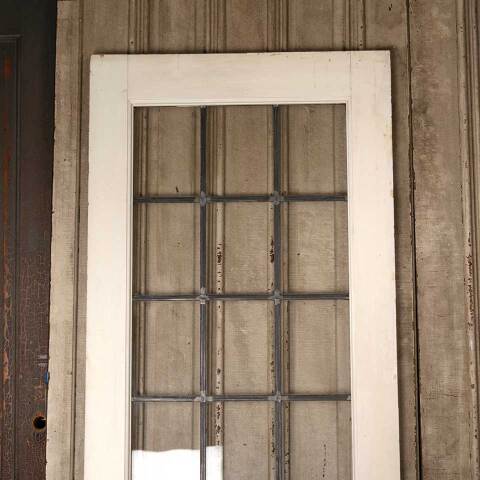 #53270 30x84 Antique Leaded 21 Lite French Door image 5