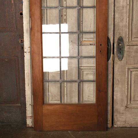 #53270 30x84 Antique Leaded 21 Lite French Door image 3