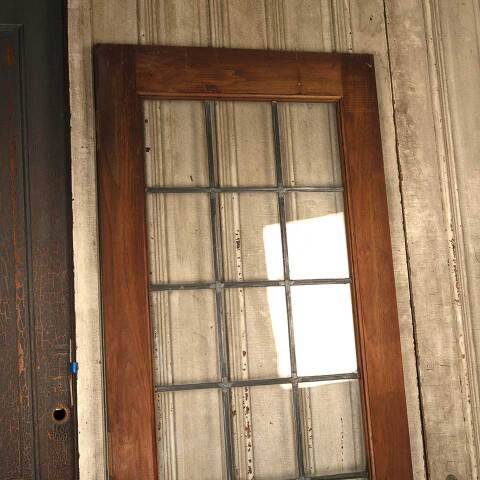 #53271 30x84 Antique Leaded 21 Lite French Door image 2