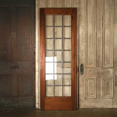 #53271 30x84 Antique Leaded 21 Lite French Door image 5