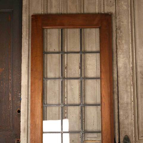 #53272 30x84 Antique Leaded 21 Lite French Door image 2