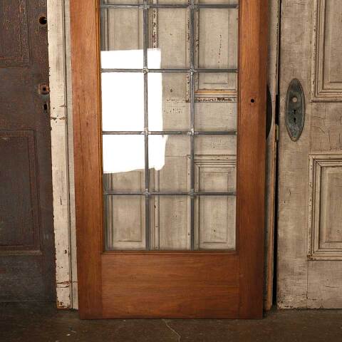 #53272 30x84 Antique Leaded 21 Lite French Door image 3