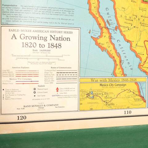 #53279 Vintage Pull-Down Map of the United States image 2