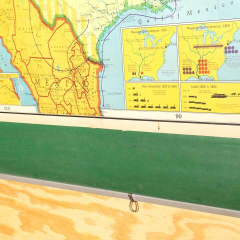 #53279 Vintage Pull-Down Map of the United States image 6