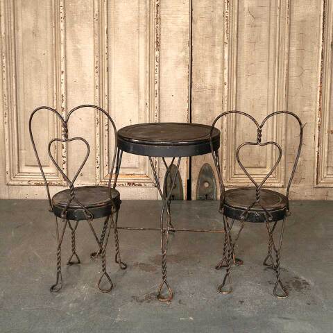 #53297 Doll Size Ice Cream Parlor Table & Chairs Set image 8