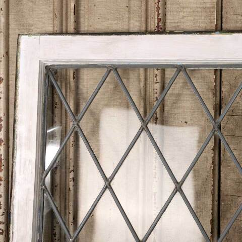 #53305 35x24 Antique Leaded Glass Window image 3