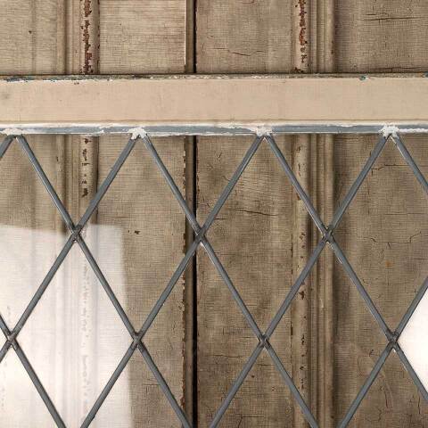 #53305 35x24 Antique Leaded Glass Window image 7