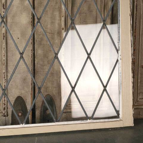 #53306 34x27 Antique Leaded Glass Window image 7