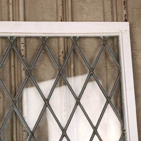 #53310 24x32 Antique Leaded Glass Cabinet Door image 2