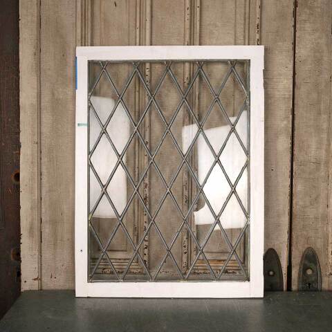 #53310 24x32 Antique Leaded Glass Cabinet Door image 5