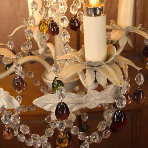 #53314 Schonbek 4 Bulb Chandelier Light Fixture image 6