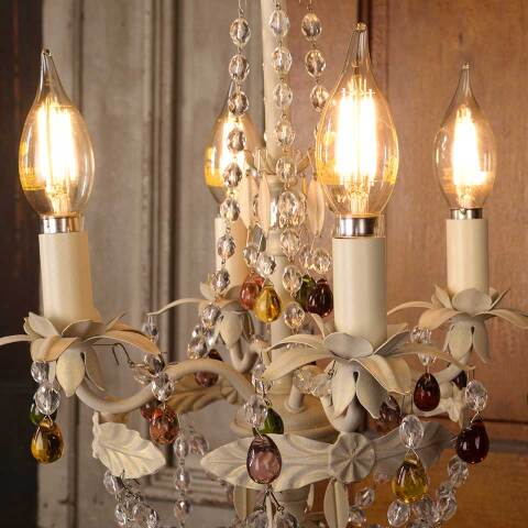 #53315 Schonbek 4 Bulb Chandelier Light Fixture image 4