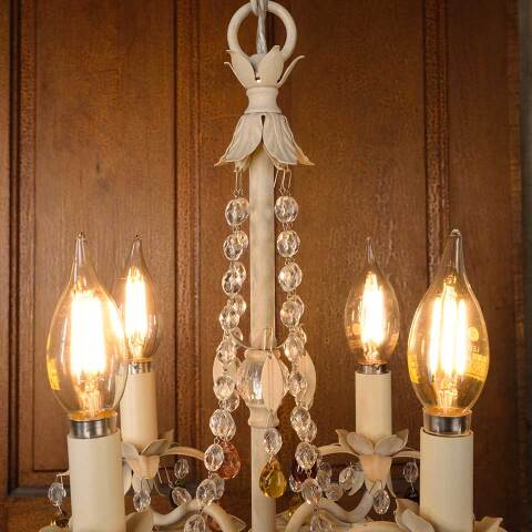 #53315 Schonbek 4 Bulb Chandelier Light Fixture image 6