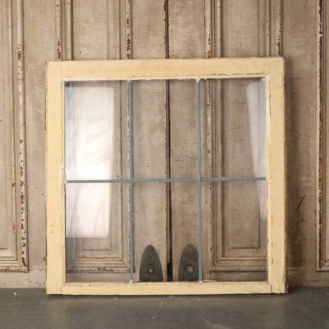 #53322 30x29 Salvaged 6 Lite Leaded Glass Window image 4
