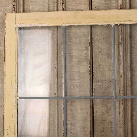 #53322 30x29 Salvaged 6 Lite Leaded Glass Window image 5