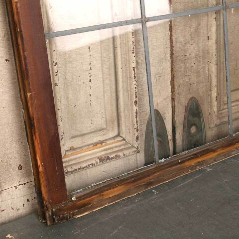 #53323 34x29 Salvaged 6 Lite Leaded Glass Window image 3