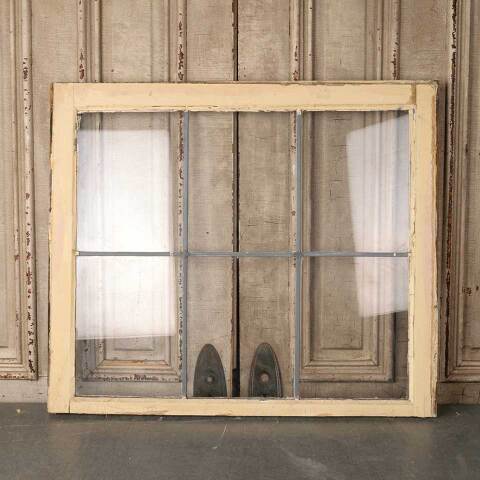 #53323 34x29 Salvaged 6 Lite Leaded Glass Window image 4