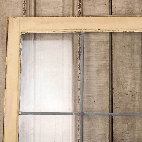 #53323 34x29 Salvaged 6 Lite Leaded Glass Window image 5