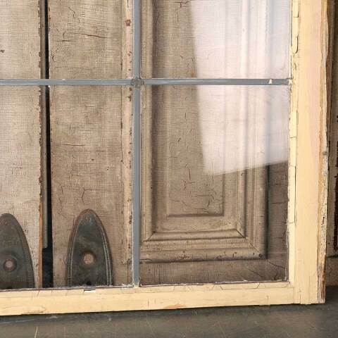 #53323 34x29 Salvaged 6 Lite Leaded Glass Window image 6