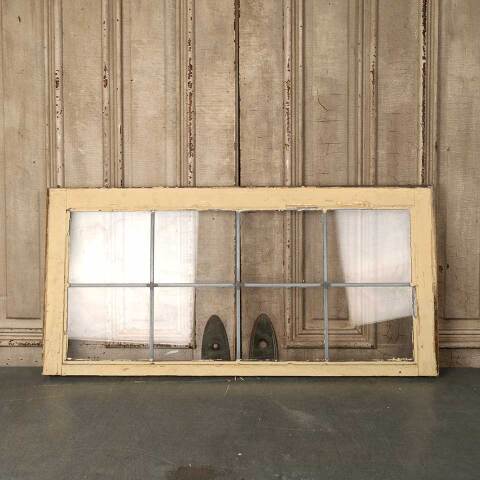 #53324 40x19 Salvaged 8 Lite Leaded Glass Window image 5